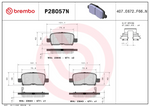 Brembo Brake Pads P28057N product image 2