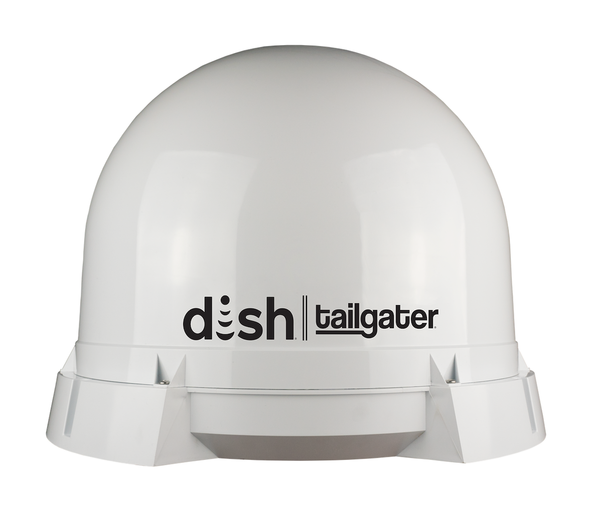 King Satellite TV Antenna, White, Powered Over Coax Cable, With 1 Coax Port - DT4450