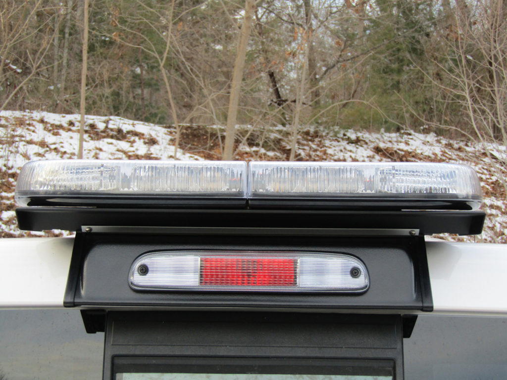 Acari Fleet Solutions Warning Light Mount, LP Series, Powder Coated Satin Black, Aluminum - RTM-101-LP-FORD-M