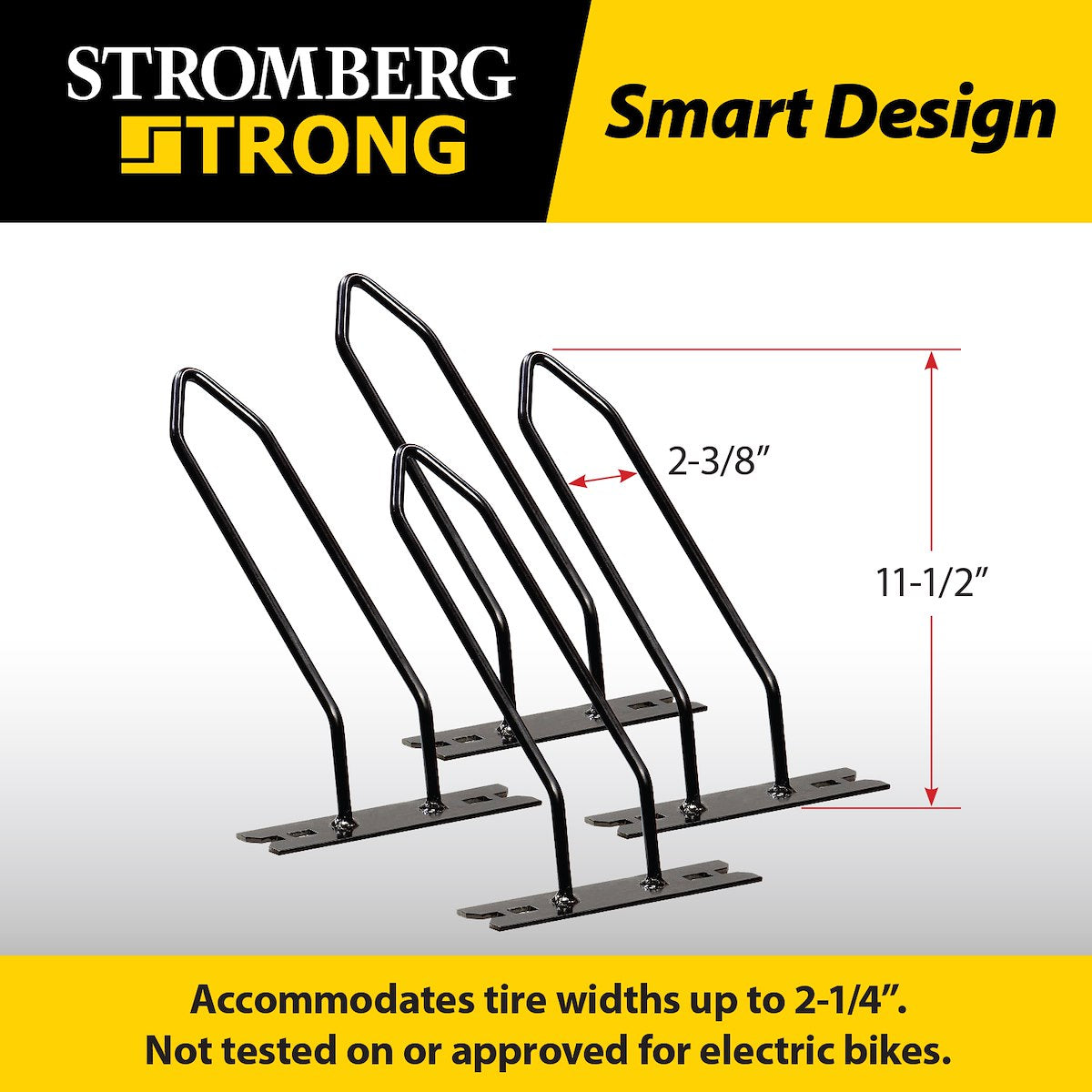 Stromberg Carlson Bike Rack, Holds 2 Bikes, Black - CC-125