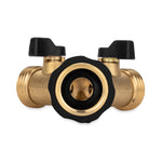 Camco Fresh Water Fill Hose Shut Off Valve, Brass, Complies With CA and VT Regulations For Brass Content - 20123