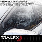 TrailFX Rainguard, TFX 4-PC Window Vents, Set Of 4 - 4812IC