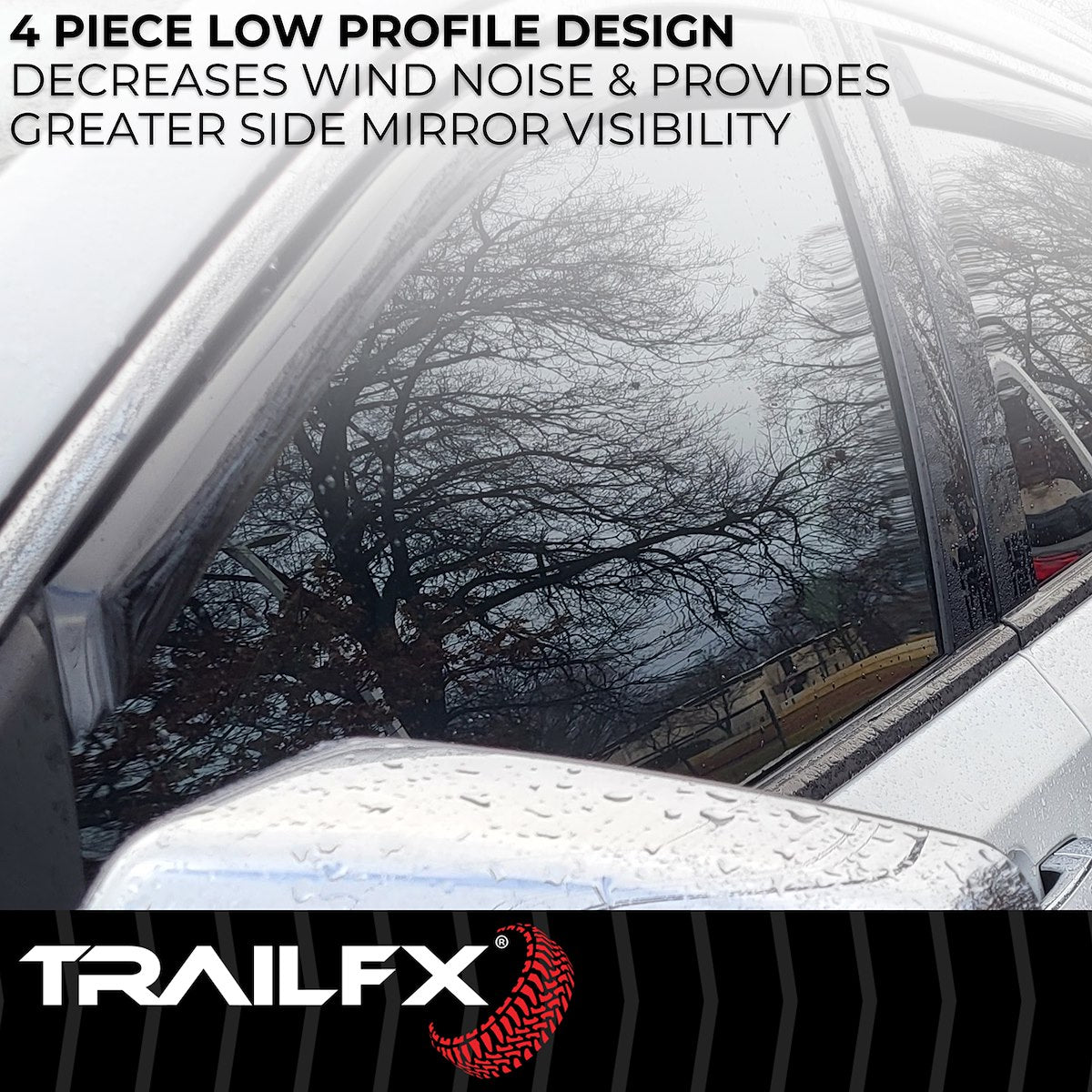 TrailFX Rainguard, TFX 4-PC Window Vents, Set Of 4 - 4812IC