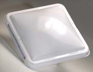 Ventline Roof Vent Lid, For Ventline Trailer Roof Vent Part Number V2094 Made Before 2008, 14-1/4 in x 14-1/4 in, White - BV0554-01