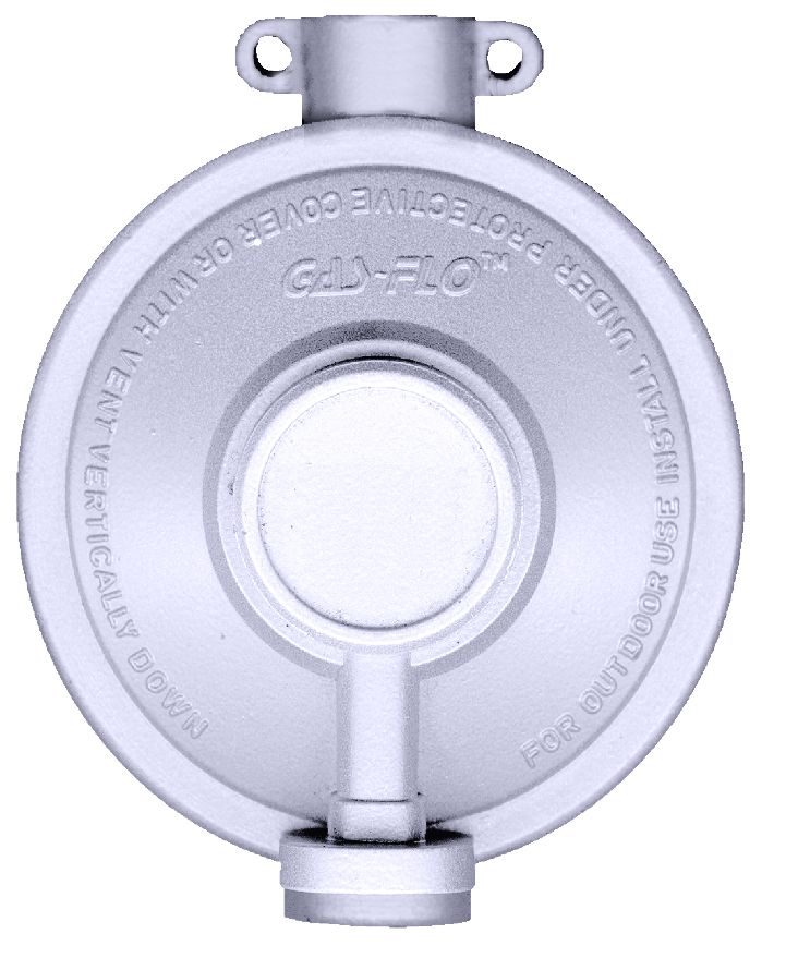 JR Products Propane Regulator, 1/4 in FPT Inlet x 3/8 in FPT Outlet, 175000 BTU Per Hour - 07-30335