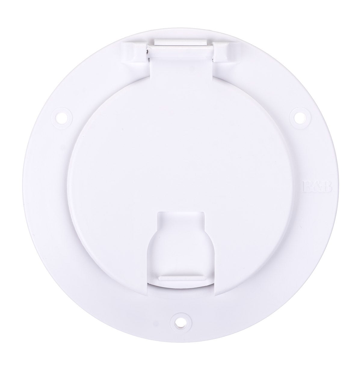 B&B Molders Electrical Cord Hatch, For Use With Up To 30 amp/50 amp Cords, 5-1/8 in Diameter x 2-3/8 in Depth, 3-1/2 in Cutout Diameter - 94329