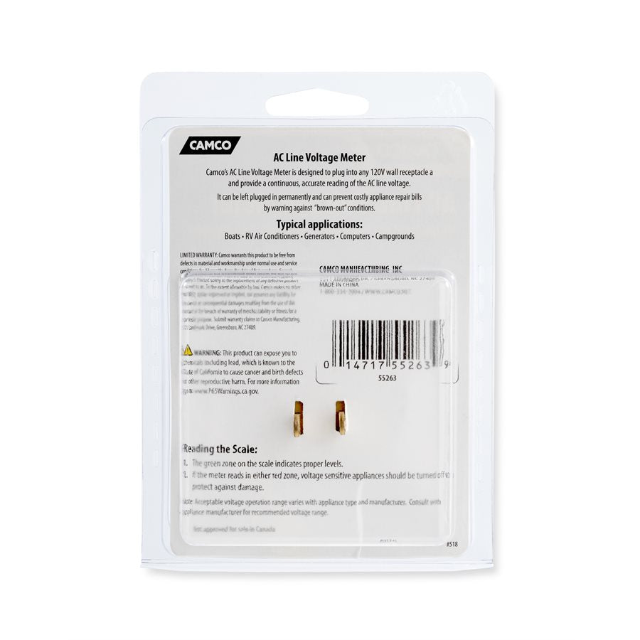 Camco Line Voltage Monitor, 120 V - 55263