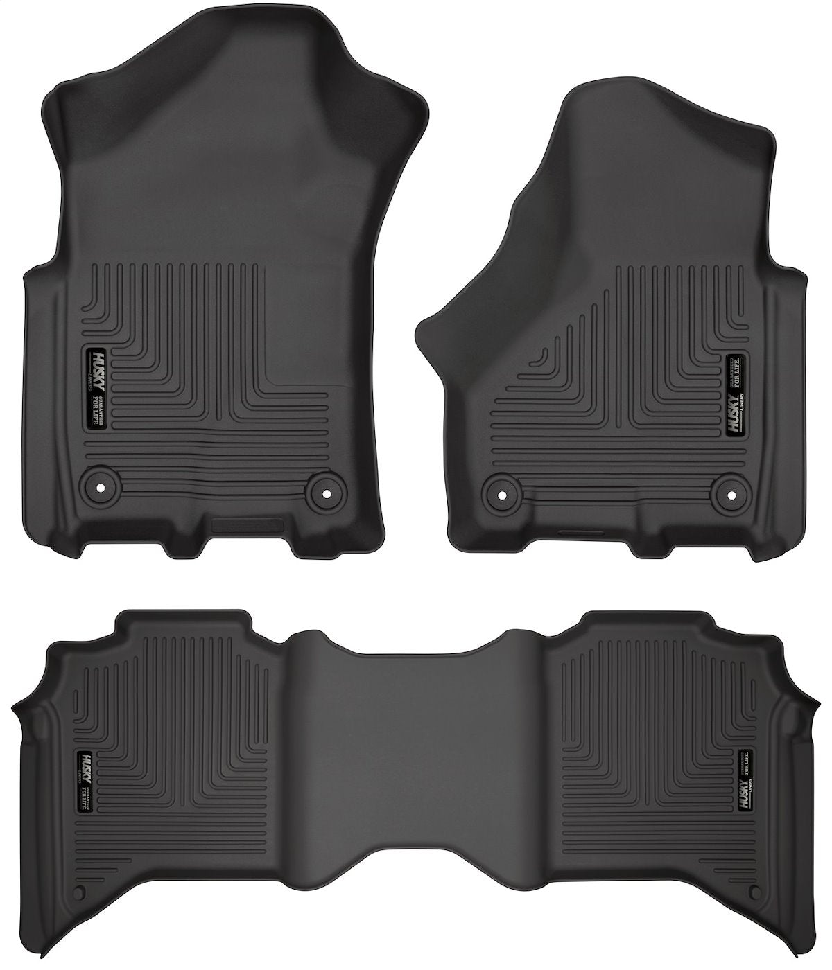 Husky Liners Floor Liner, Black, 3 Piece - 94111