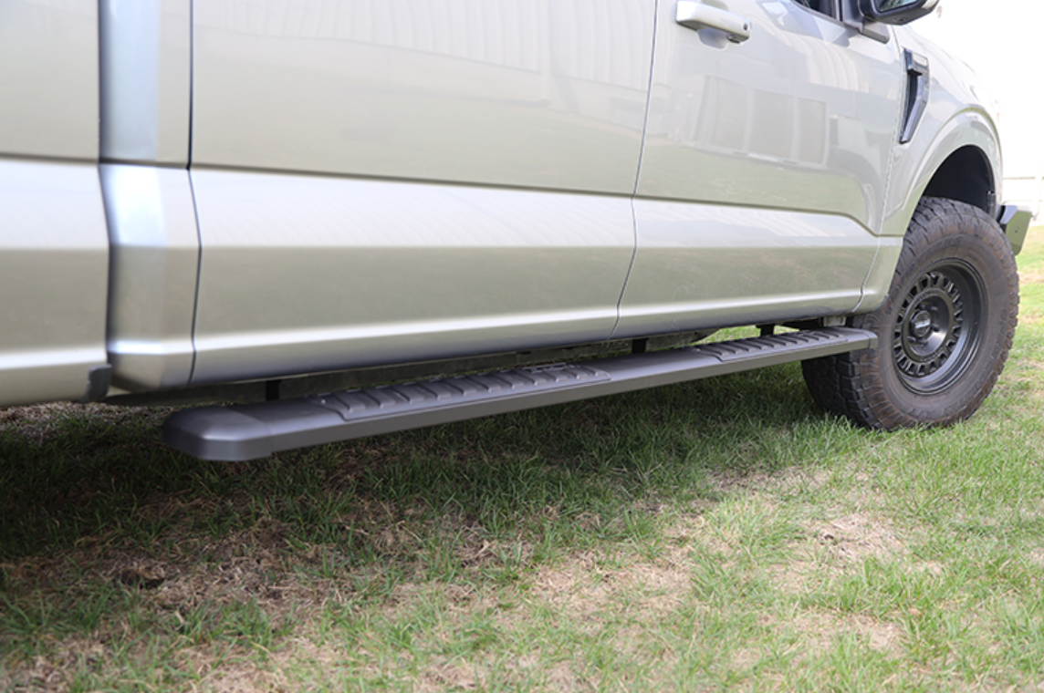Dee Zee Running Board, EXT Series, Textured Black, Aluminum - DZ 16621TB