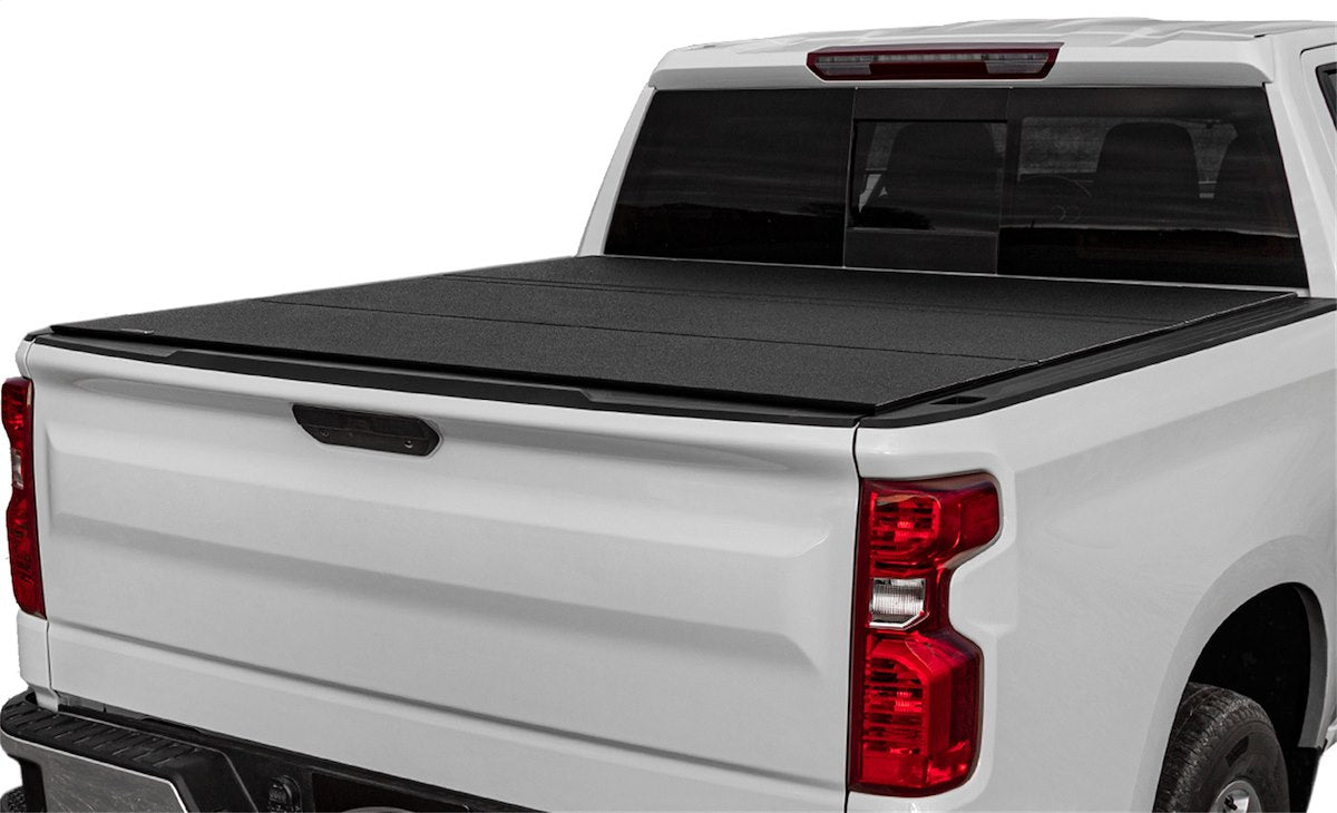 ACCESS Covers Tonneau Cover, 2 Folds/3 Panels, Black Urethane Finish, Aluminum - B3010049