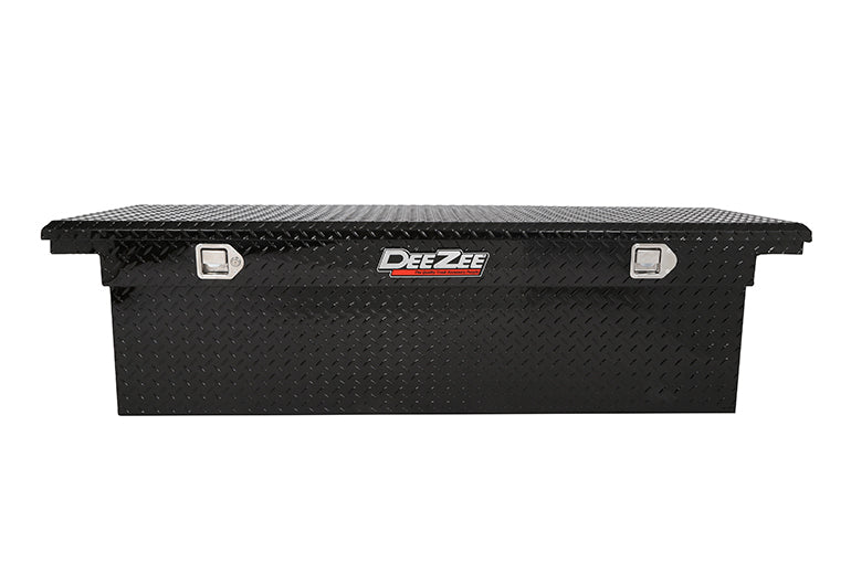 Dee Zee Tool Box, Red Label, Black Gloss Powder Coated Aluminum, 20 in Length x 69-3/4 in Width x 19-1/4 in Height - DZ8170DLB