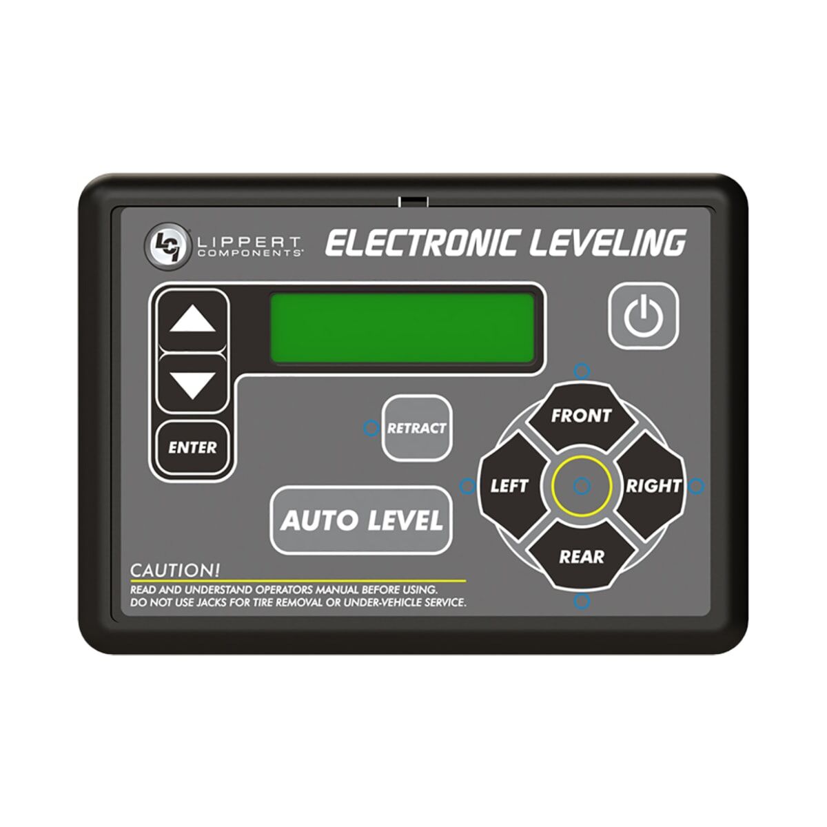 Lippert Leveling System Touchpad, Black And Gray, 3.6 in Length x 5 in Width - 421484