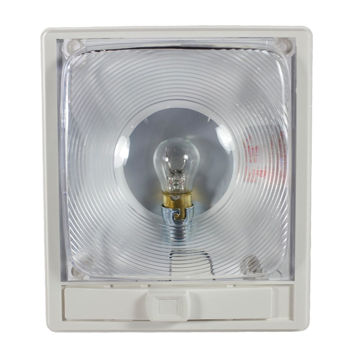 Arcon Dome Light, Incandescent Bulb, 12 V, 6-1/4 in Length x 5-1/2 in Width x 1-5/8 in Height - 11824