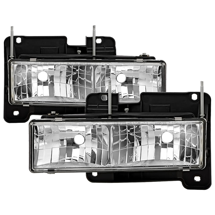 Spyder Automotive Headlight Assembly, Signature Series, Black Housing, Set Of 2 - 5012388
