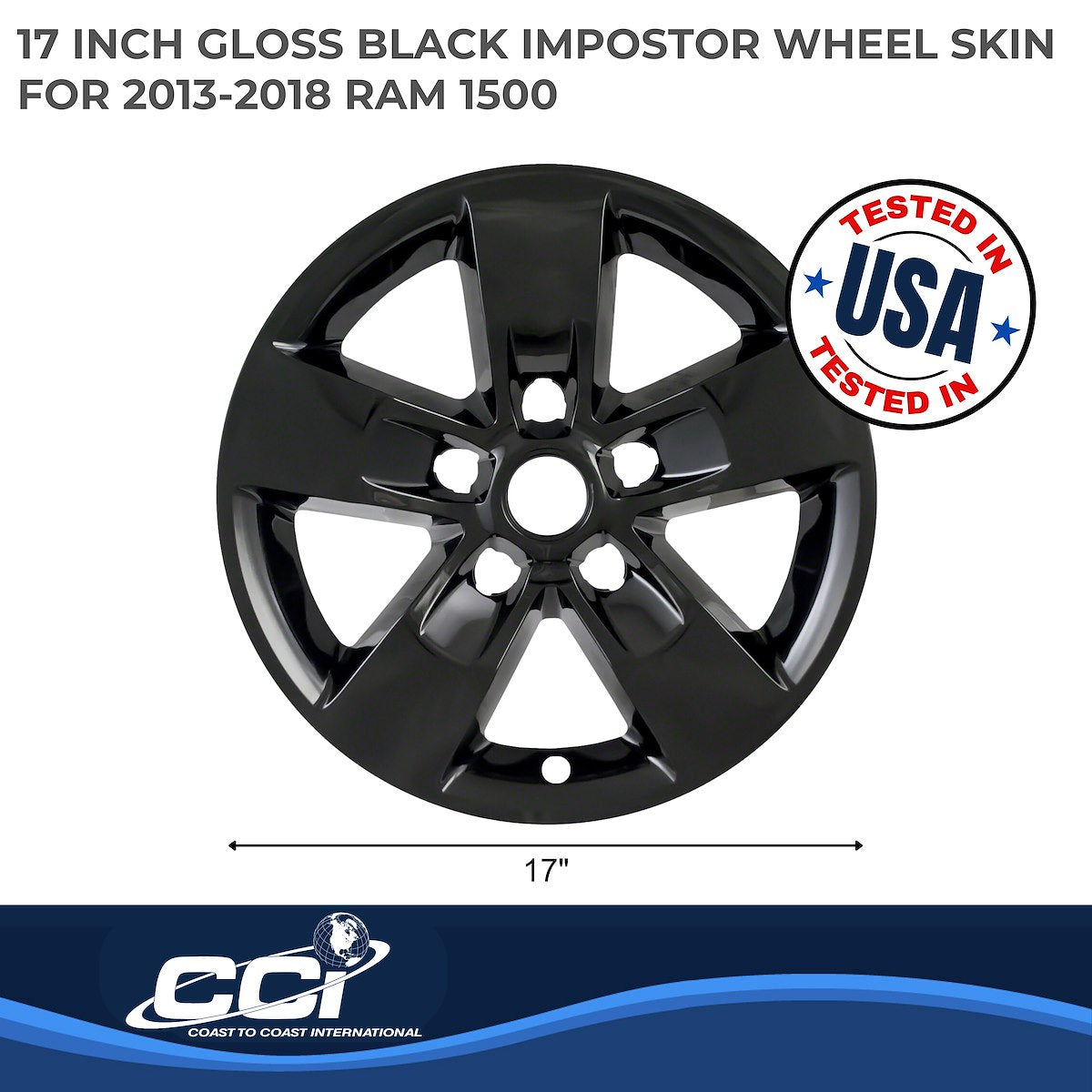Coast2Coast Wheel Skins & Styled Wheel Covers IWCIMP345BLKN product image 2