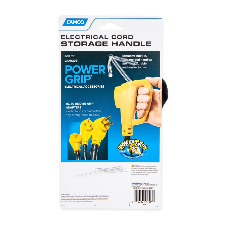 Camco Extension Cord Strap, Black - 55001