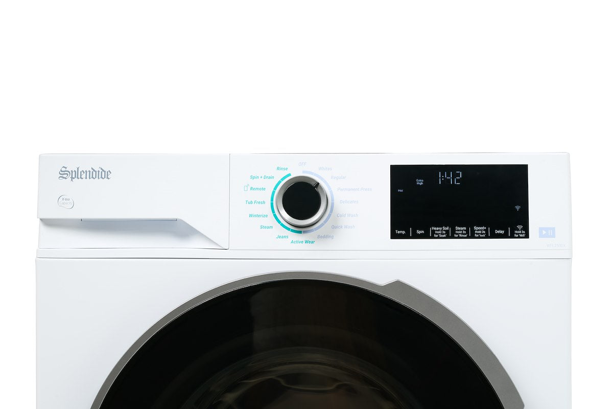 Splendide Clothes Washer, 23-1/2 in Width x 33 in Height x 23 in Depth, White, 2.3 Cubic ft Load Capacity - WFL2500X