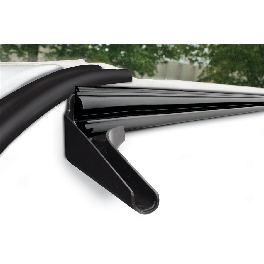 Camco Drip Rail Gutter Spout, Black, With 2 Left and 2 Right, Set of 4 - 42452