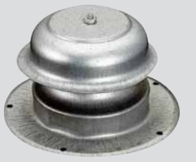 Ventline Sewer Vent, Fits 1-1/2 in Outside Diameter Vent Pipe, 5-1/2 in Diameter Base x 3 in Height, Steel - V2084