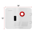 Fogatti Water Heater Access Door, 15 in Length x 18 in Width, White - FSWD-1518/WHITE