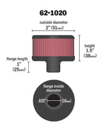 K&N Valve Cover Breathers and Components 62-1020 product image 5