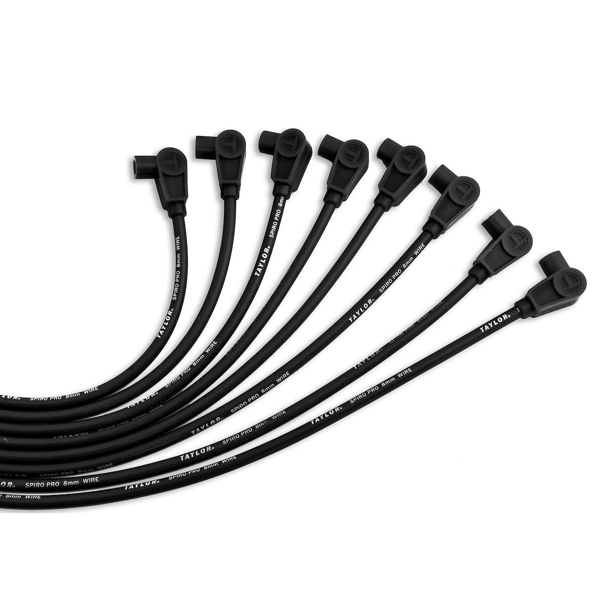 Taylor Cable Spark Plug Wire Set, Unassembled, Black, 8 Millimeter Diameter - 73051