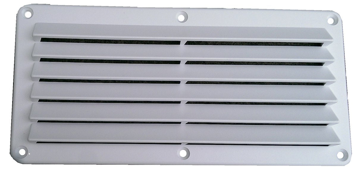 Heng's Industries Wall Vent, 5 in Length x 10 in Width, White - DV510W