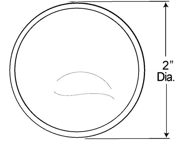 Grote Industries Blind Spot Mirror, 2 in - 12201-5