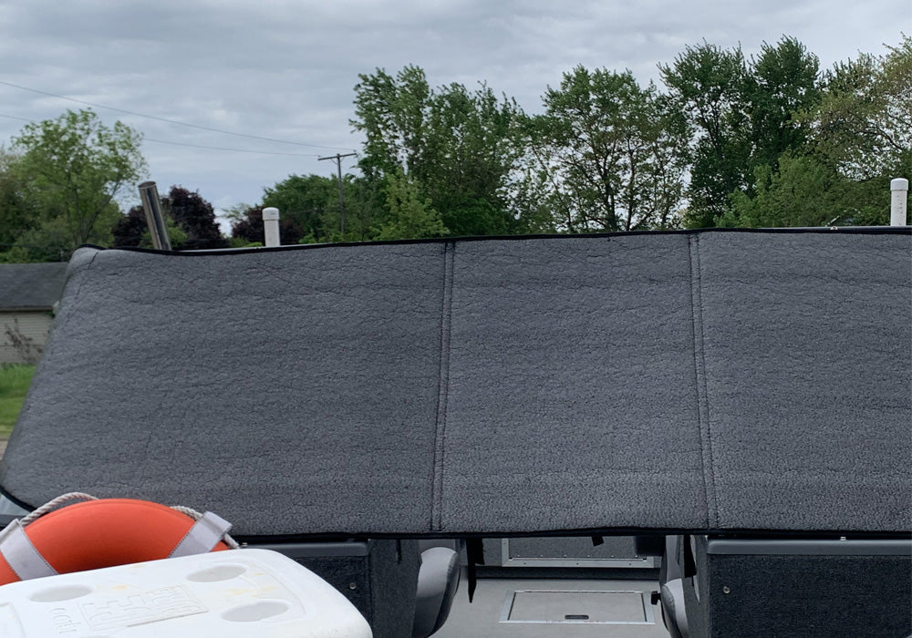 TruXedo Windshield Cover, For 25 in Height x 105 in Width Boat Windshield, Black - 1117432
