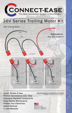 Connect-Ease Trolling Motor Wiring Kit, Standard Series, Use To Provide Power To 36 V Trolling Motor, With 8 Gauge Wire - RCE36VBK