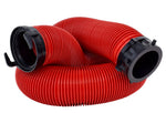 Valterra Sewer Hose, 10 ft Extended Length, 25 in Compressed Length, 3 in Diameter - D04-0114