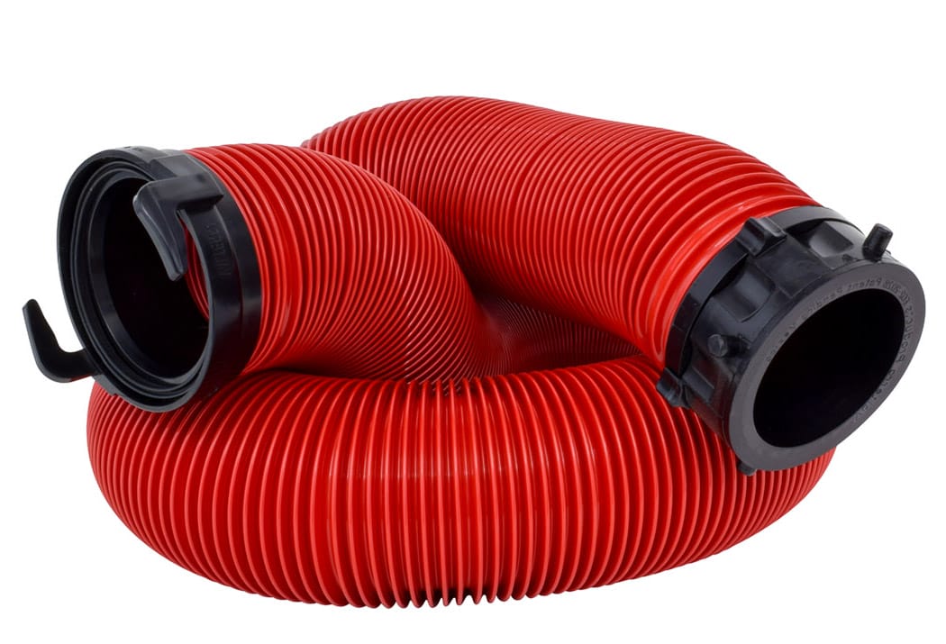 Valterra Sewer Hose, 10 ft Extended Length, 25 in Compressed Length, 3 in Diameter - D04-0114