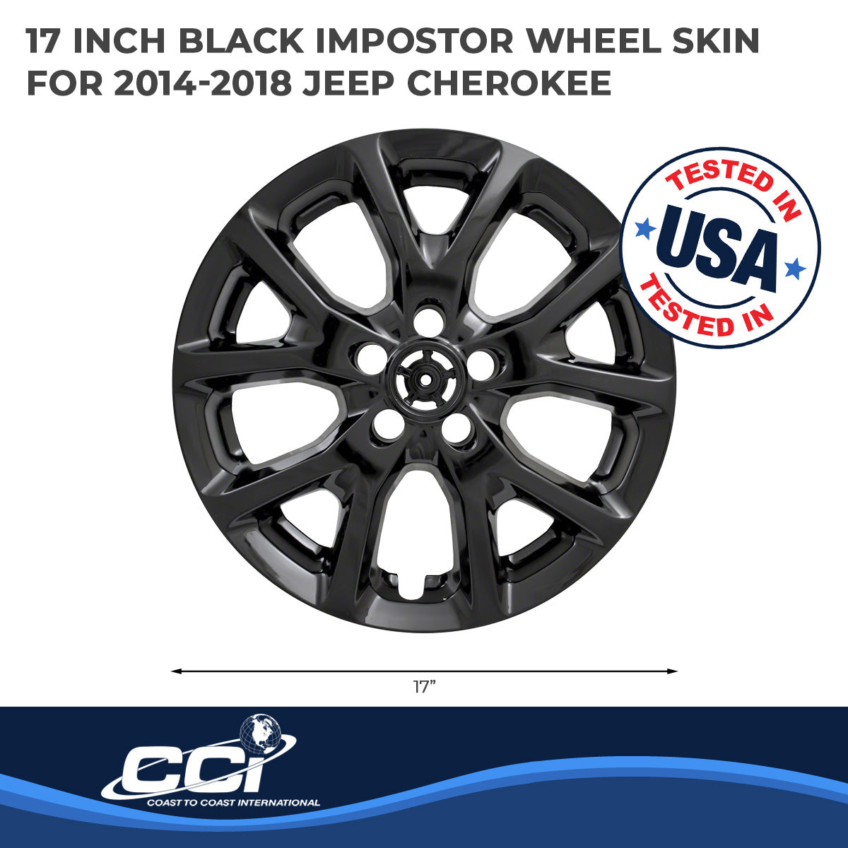 Coast2Coast Wheel Skins & Styled Wheel Covers IWCIMP382BLK product image 2