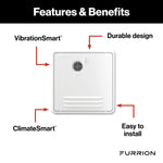 Furrion Water Heater Access Door, For Replacing Atwood 4/6 gal Water Heater Doors, Black, Steel - FWH41EA-BL-AM