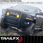 TrailFX Grille Guard, 1-Piece, Gloss Black, Steel - 81301