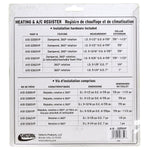Valterra Heating/Cooling Register, 5 in Diameter, 7/8 in Collar, 360 degree Rotating/Dampered Vane Air Return - A10-3358VP