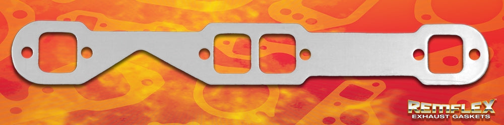 Remflex Exhaust Gaskets Exhaust Header Gasket, 1-17/32 in X 1-19/32 in Square Port Size, Set Of 2 - 2005