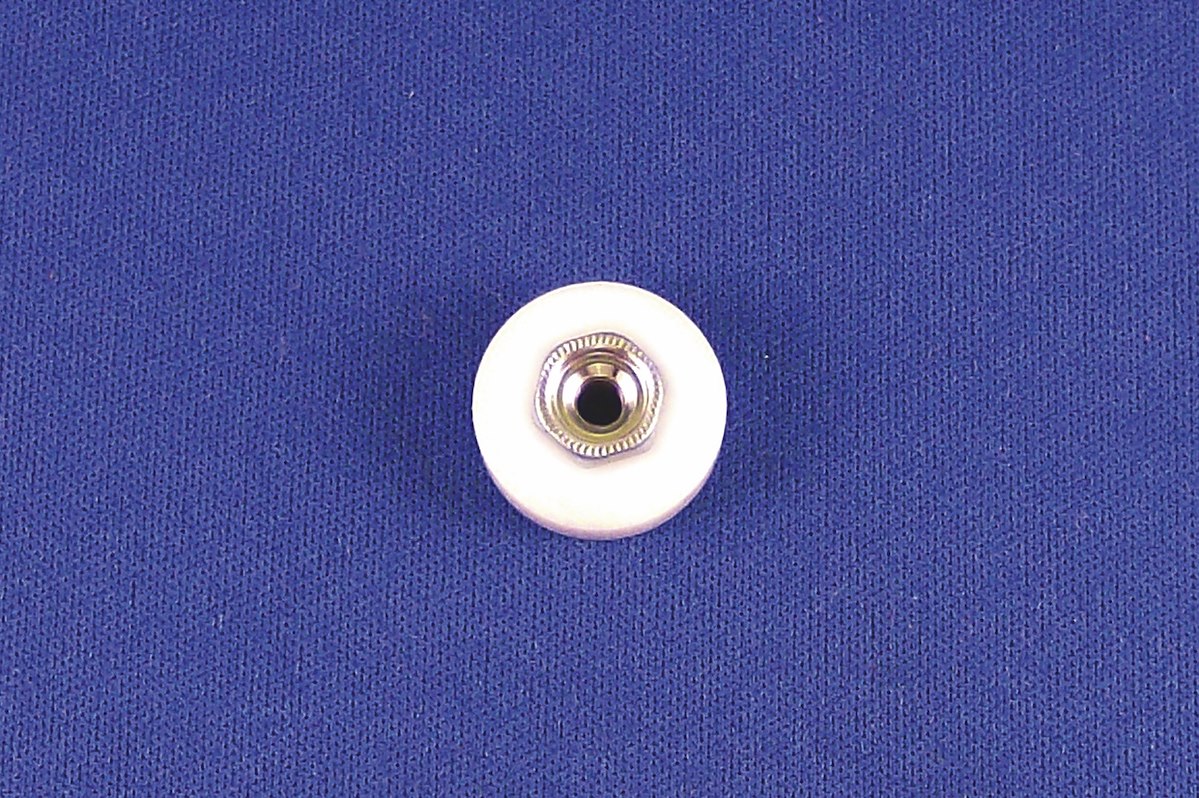Strybuc Interior Door Roller, 3/4 in Diameter, 7/16 in Hub Diameter, 1/4 in Thickness - 184C