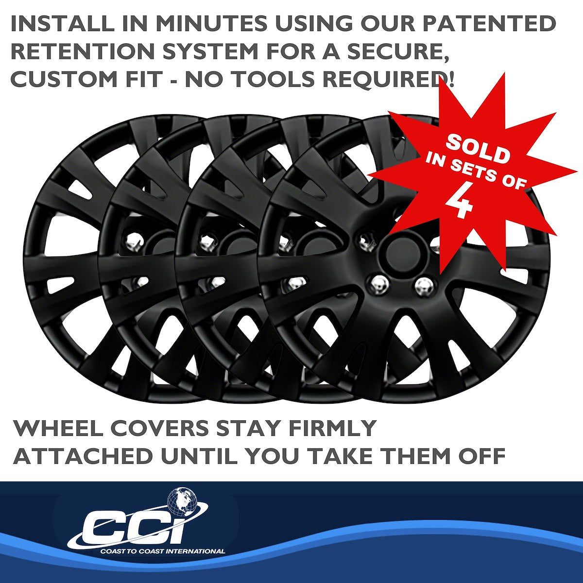 Coast2Coast Universal Wheel Covers IWC103216BLK product image 4