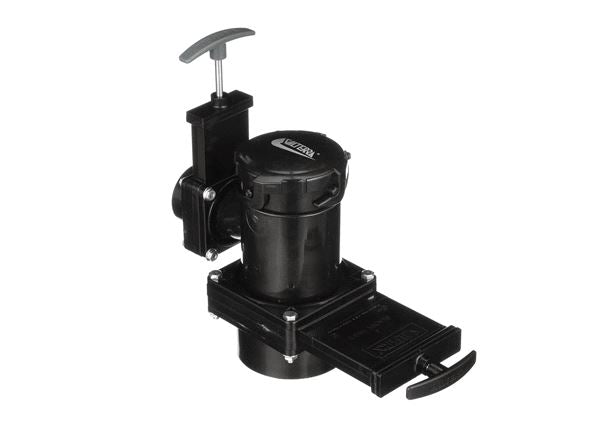 Valterra Sewer Waste Valve, Waste Valve For RV Black Water System, 3 in Waste Valve, With 3 in Hub x 1-1/2 in Hub x 3 in Bayonet Cap - T18