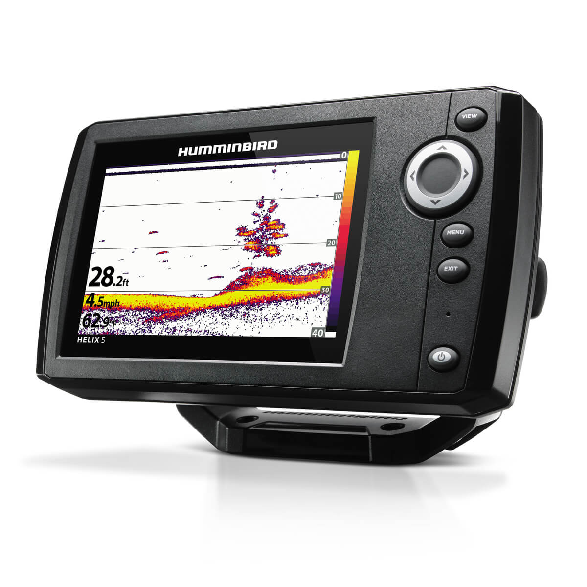 Humminbird Fish Finder, Helix 5 Sonar G2, 5 in LCD Display, 800 x 480 Pixels Resolution - 410190-1