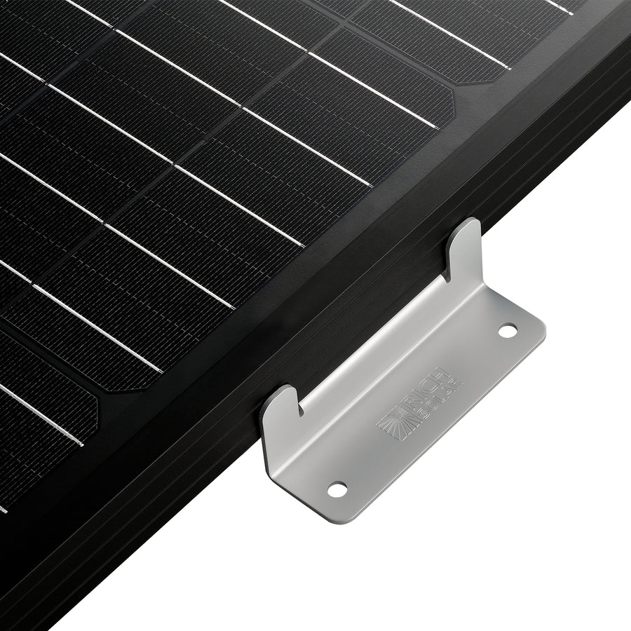 Rich Solar Solar Panel Mounting Kit, For Use With Rich Solar MEGA Series Solar Panel, 1-1/4 in Height - RS-ZB4H