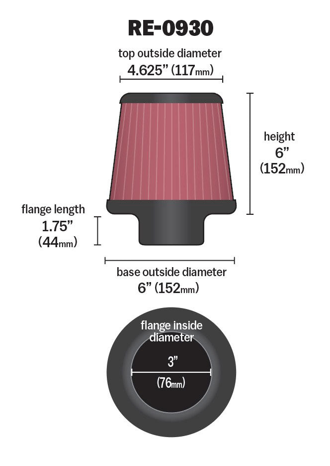 K&N Air Filter Elements RE-0930 product image 6