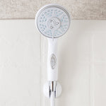 Camco Shower Head, Hand Held With 60 in Hose, With 5 Available Spray Settings, Fits Standard 1/2 in Shower Arm - 43714