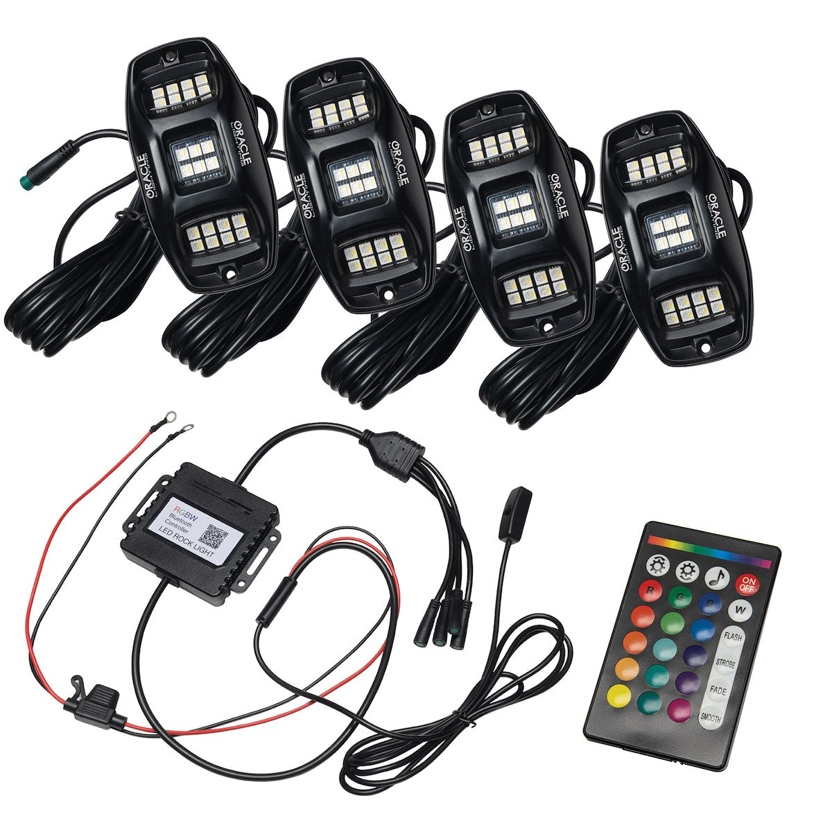 Oracle Lighting Underbody Light Kit, LED, White With RGB System, APP Controlled, Set Of 4 - 5895-339