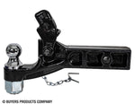 Buyers Products Pintle Hook, 2-1/2 in Receiver Mount, 10 Ton Combination Hitch, 20000 lb Towing Capacity - RM102000