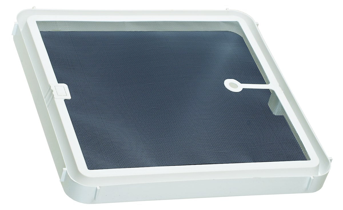 Ventline Roof Vent Screen Frame, Replacement For Ventline Roof Vent Models V2128, 14 in x 14 in, Birch White - BVA0444-32