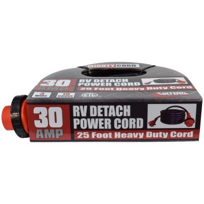 Valterra Power Cord, 3 Prong, 30 amp, 25 ft Length - A10-3025ED