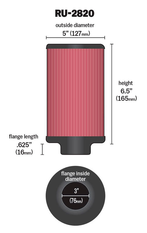 K&N Air Filter Elements RU-2820 product image 4