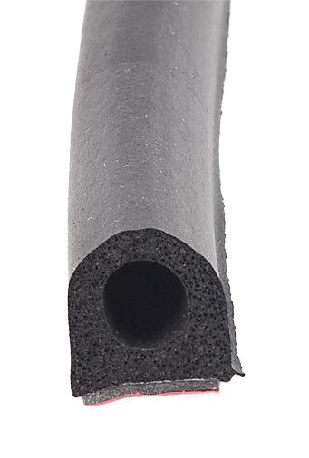 AP Products Multi Purpose Weather Stripping, 50 ft Length x 3/4 in Width x 3/4 in Thickness, Black - 018-663